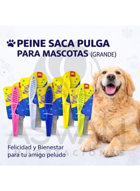 UN PEINE SACA PULGA PARA MACOTAS (GRANDE) - 3