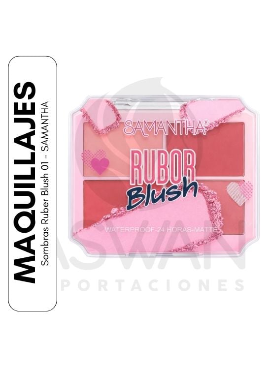 SOMBRAS RUBER BLUSH 01 - SAMANTHA - 1