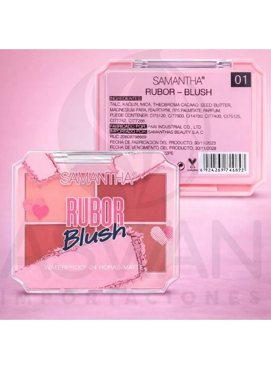 SOMBRAS RUBER BLUSH 01 - SAMANTHA - 2