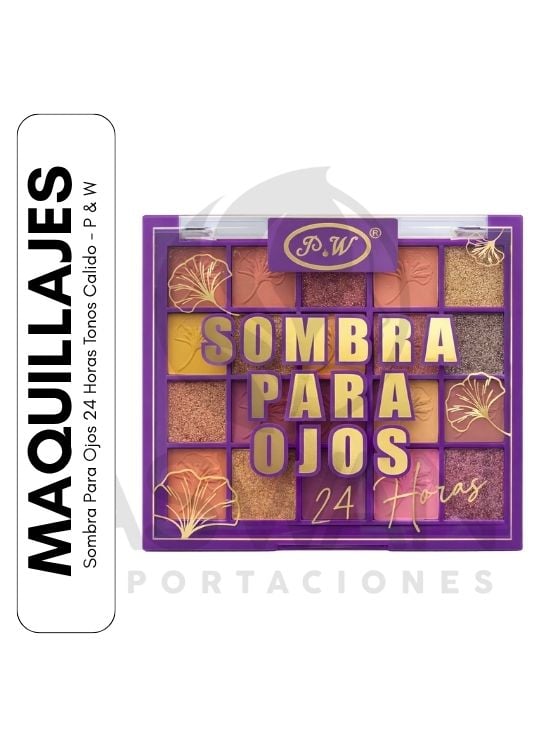 SOMBRA PARA OJOS 24 HORAS TONOS CALIDO - P Y W - 1