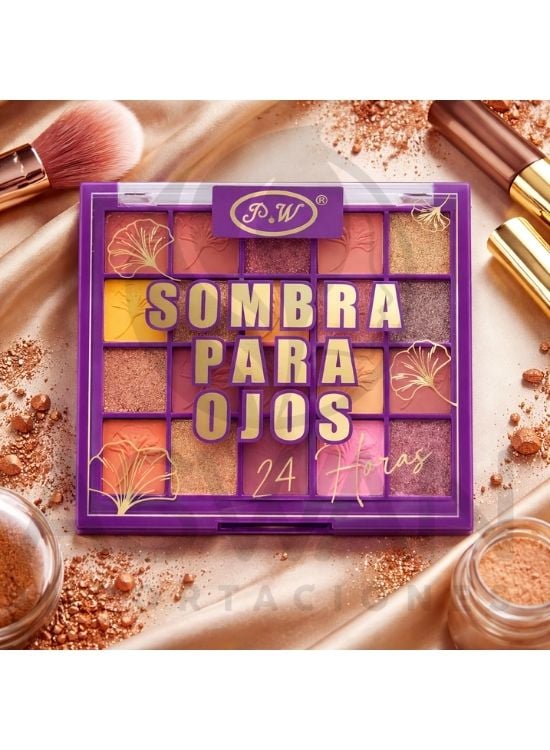 SOMBRA PARA OJOS 24 HORAS TONOS CALIDO - P Y W - 2