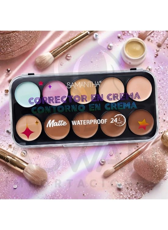 CORRECTOR EN CREMA Y CONTORNO TONO PASTEL - SAMANTHA - 2