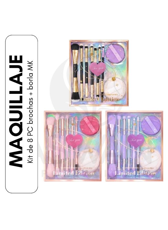 KIT DE 8 PC BROCHAS + BORLA MK - 1