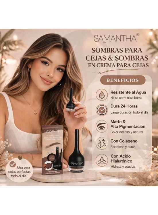 SOMBRAS PARA CEJAS Y CREMA TONO 02 - SAMANTHA - 3