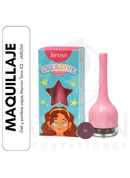 GEL Y SOMBRA CEJAS MARRON TONO 02 - JARUSA - 1