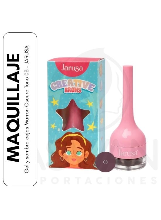 GEL Y SOMBRA CEJAS MARRON OSCURO TONO 03 - JARUSA - 1