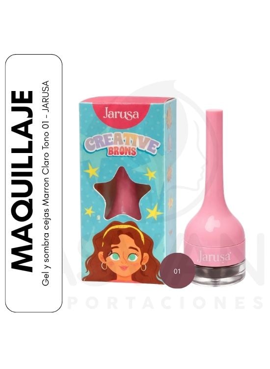 GEL Y SOMBRA CEJAS MARRON CLARO TONO 01 - JARUSA - 1