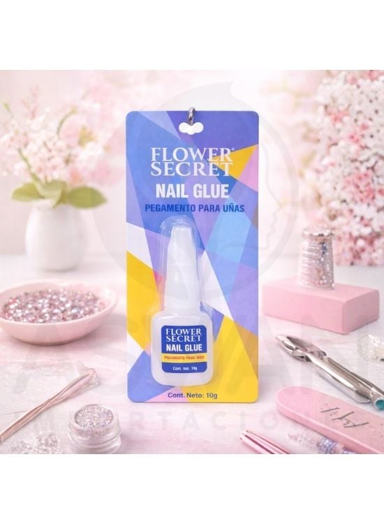 PEGAMENTO PARA UÑAS POSTIZAS - FLOWER SECRET - 2