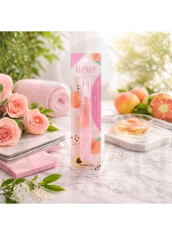 ACEITE PARA CUTÍCULAS DURAZNO - FLOWER SECRET - 2