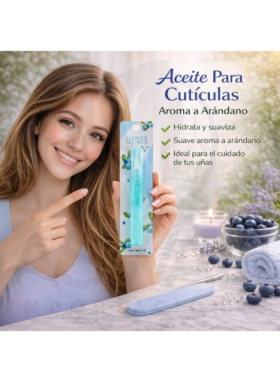 ACEITE PARA CUTÍCULAS ARÁNDANO - FLOWER SECRET - 3