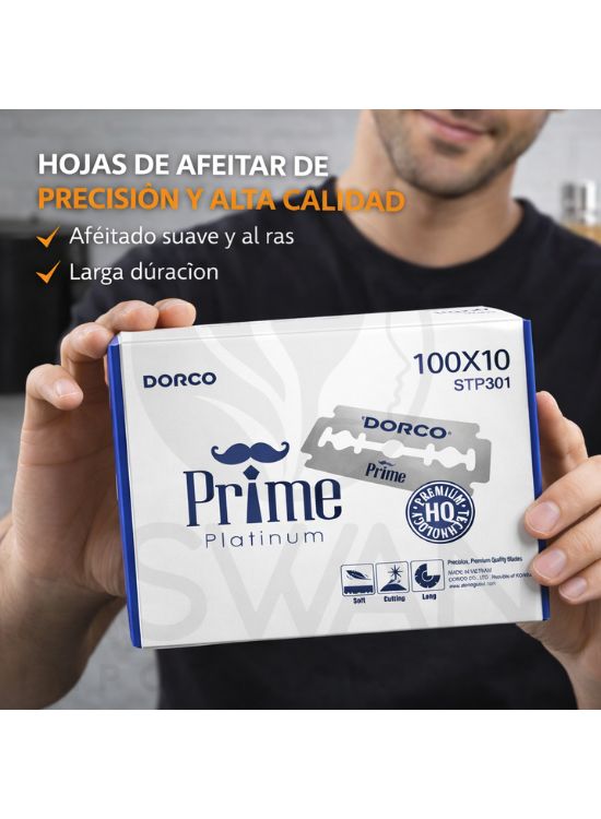 HOJA DE AFEITAR DORCO PRIME 100 X 10 CUCHILLA - 3