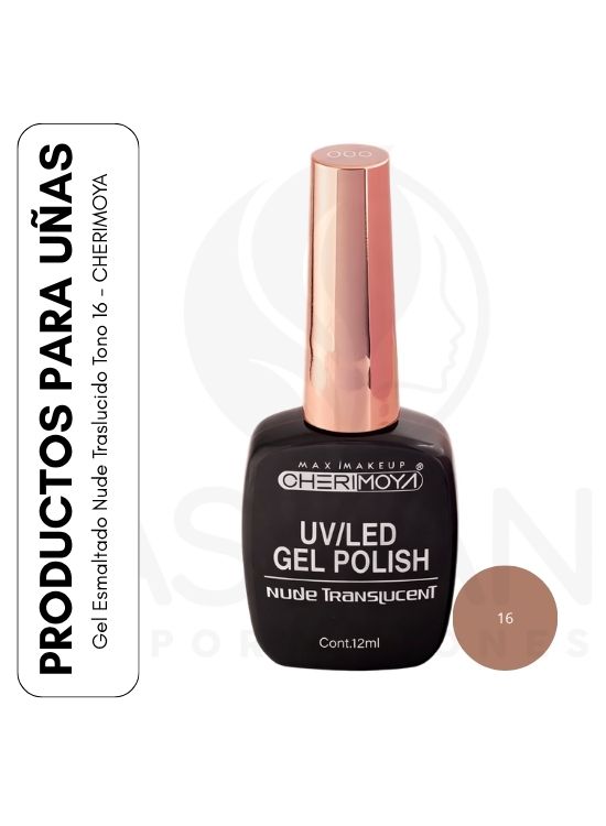 GEL ESMALTADO NUDE TRASLUCIDO TONO 16 - CHERIMOYA - 1