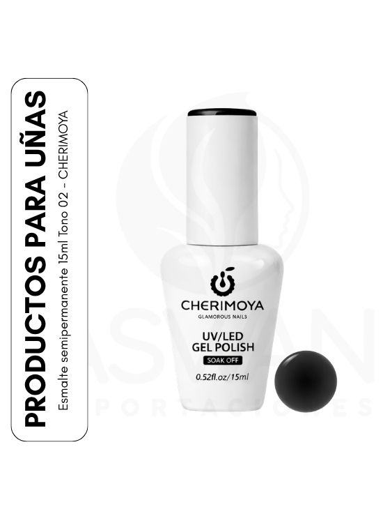 ESMALTE SEMIPERMANENTE 15ML TONO 02 - CHERIMOYA - 1