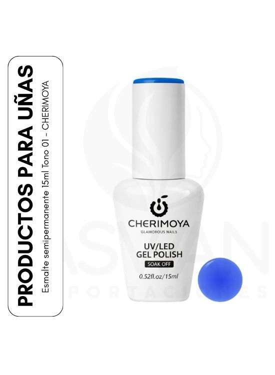 ESMALTE SEMIPERMANENTE 15ML TONO 01 - CHERIMOYA - 1