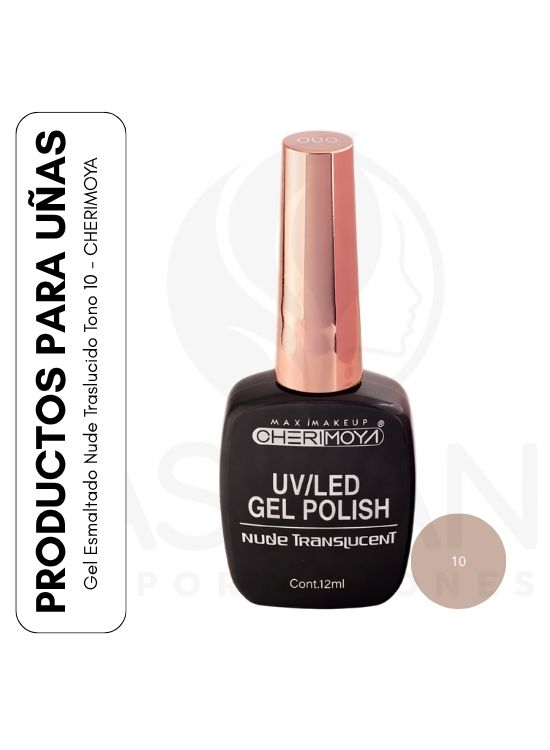 GEL ESMALTADO NUDE TRASLUCIDO TONO 10 - CHERIMOYA - 1