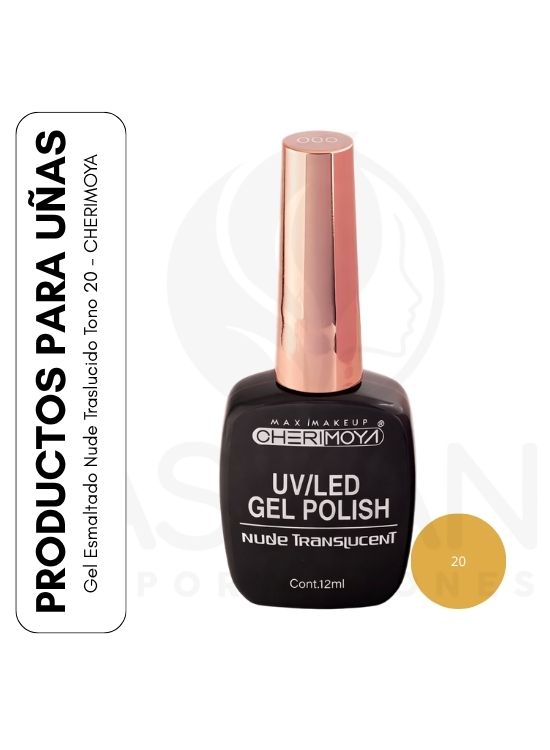 GEL ESMALTADO NUDE TRASLUCIDO TONO 20 - CHERIMOYA - 1