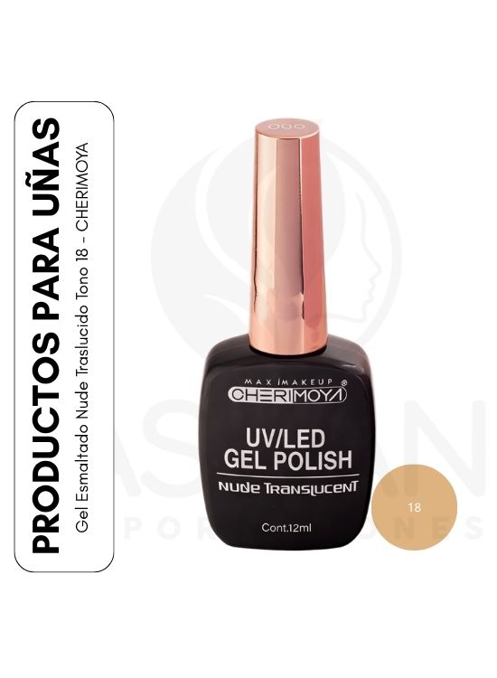 GEL ESMALTADO NUDE TRASLUCIDO TONO 18 - CHERIMOYA - 1