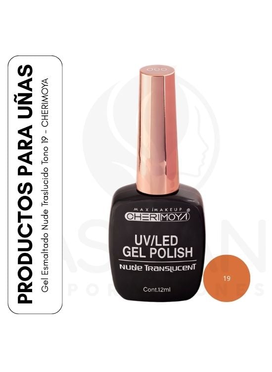 GEL ESMALTADO NUDE TRASLUCIDO TONO 19 - CHERIMOYA - 1