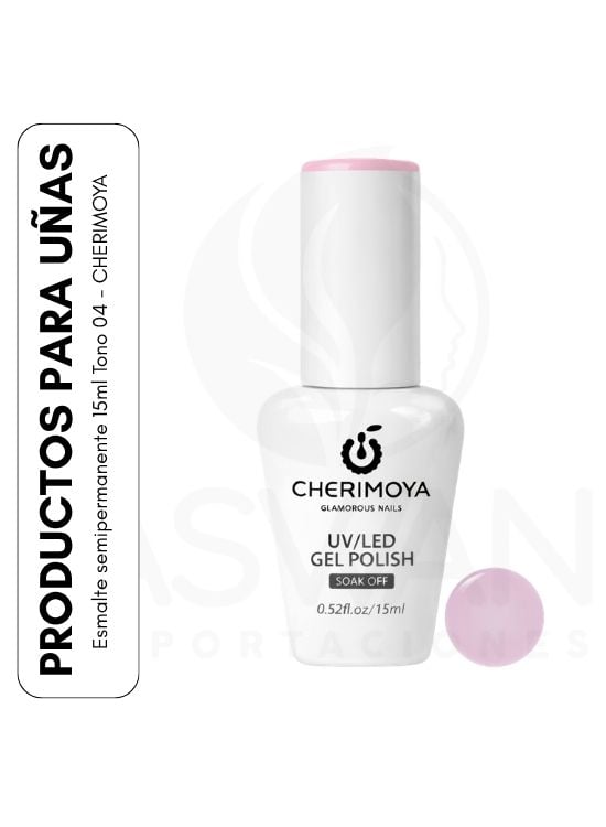 ESMALTE SEMIPERMANENTE 15ML TONO 04 - CHERIMOYA - 1