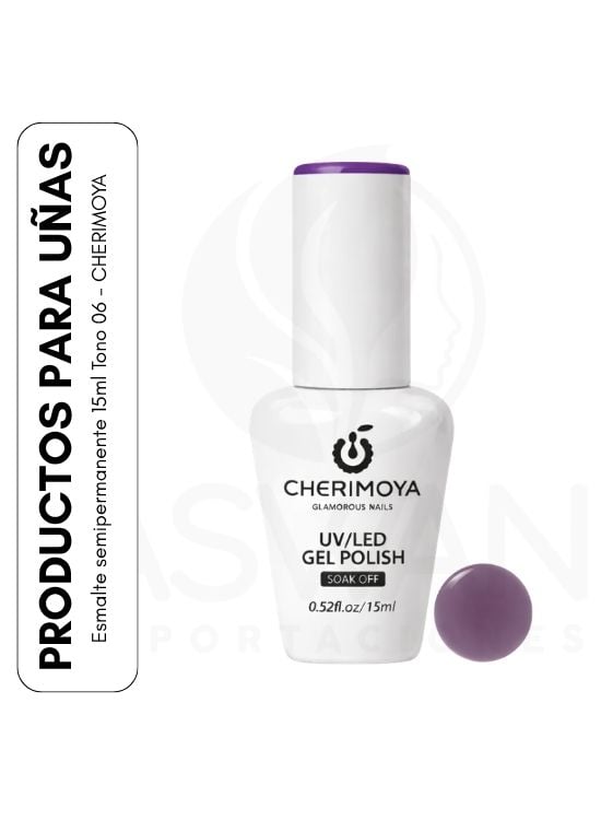 ESMALTE SEMIPERMANENTE 15ML TONO 06 - CHERIMOYA - 1
