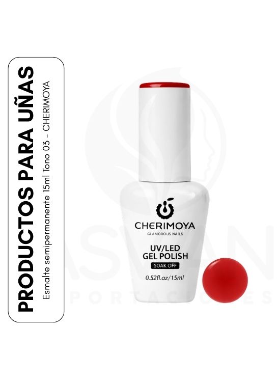 ESMALTE SEMIPERMANENTE 15ML TONO 03 - CHERIMOYA - 1