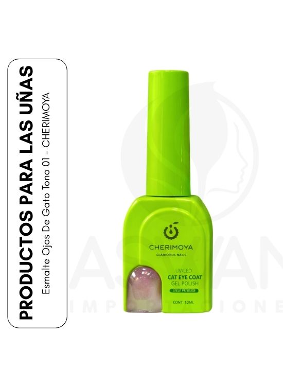 ESMALTE OJOS DE GATO TONO 01 - CHERIMOYA - 1