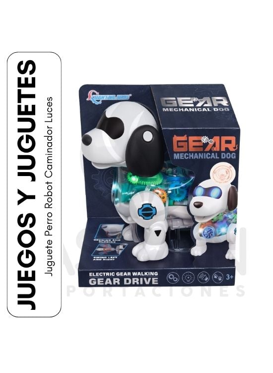 JUGUETE PERRO ROBOT CAMINADOR LUCES - 1