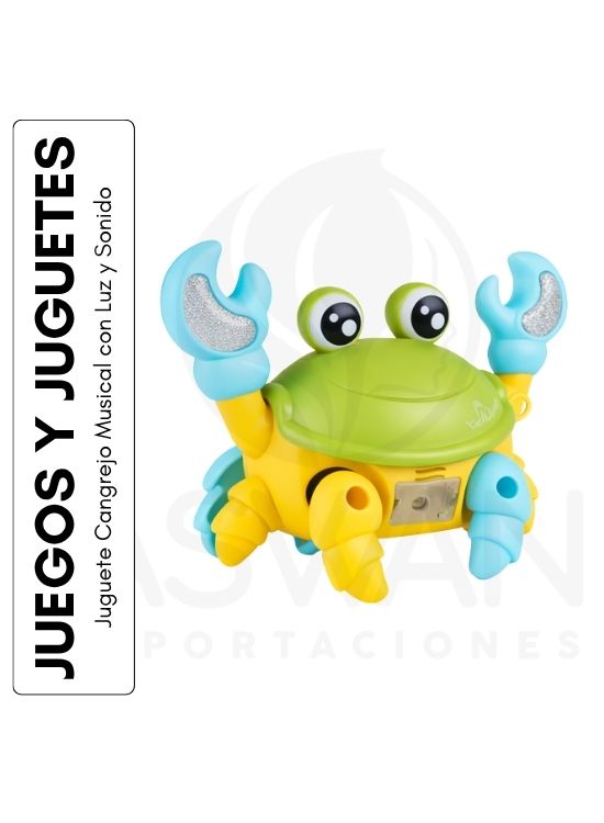 JUGUETE CANGREJO MUSICAL CON LUZ Y SONIDO - 1