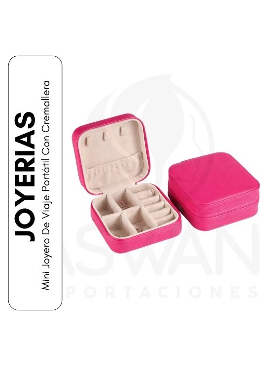 MINI JOYERO DE VIAJE PORTÁTIL CON CREMALLERA - 1