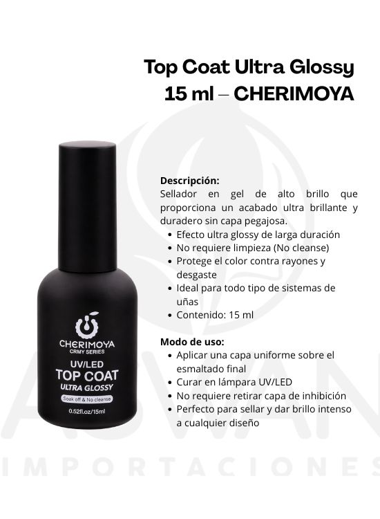 TOP COAT ULTRA GLOSSY 15 ML – CHERIMOYA - 2