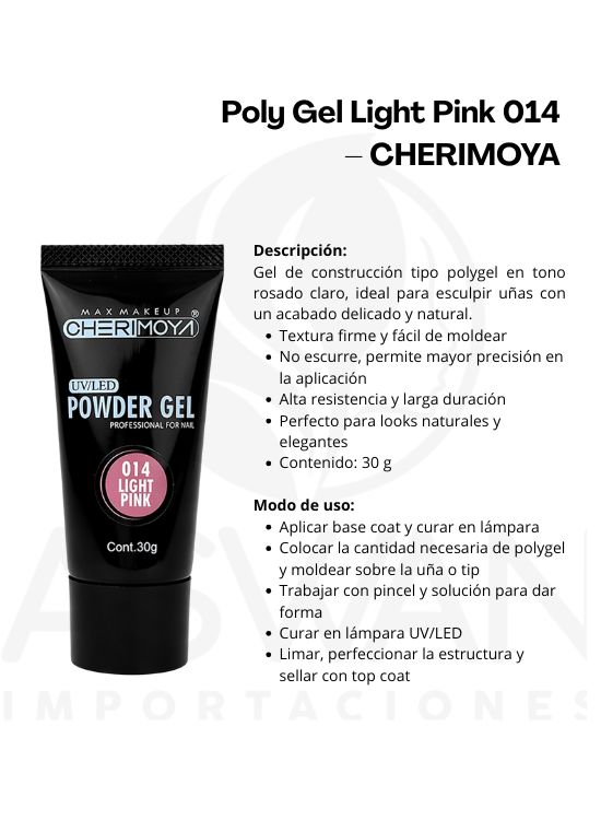 POLY GEL LIGHT PINK 014 – CHERIMOYA - 2