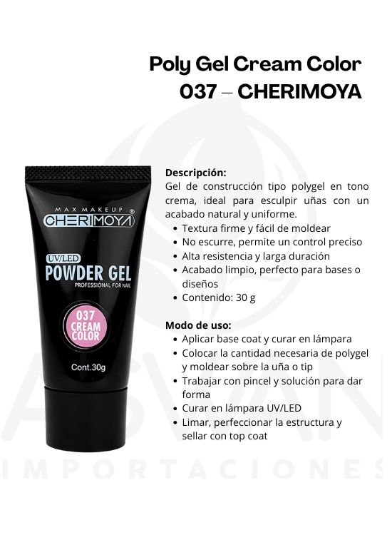 POLY GEL CREAM COLOR 037 – CHERIMOYA - 2