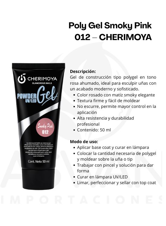 POLY GEL SMOKY PINK 012 – CHERIMOYA - 2