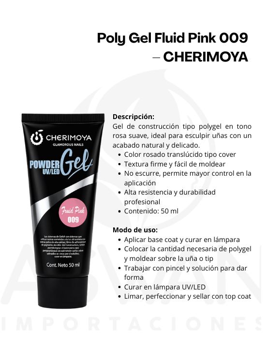 POLY GEL FLUID PINK 009 – CHERIMOYA - 2