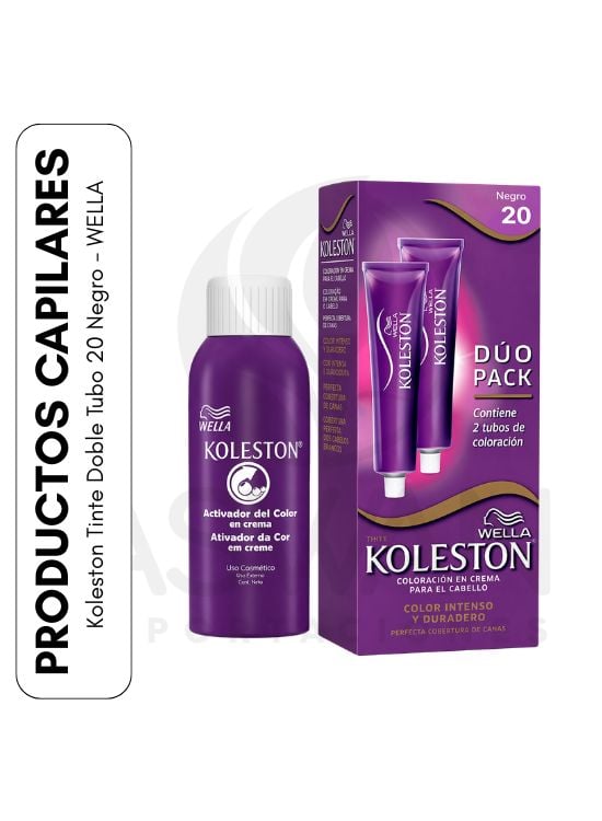 KOLESTON TINTE DOBLE TUBO 20 NEGRO - WELLA - 1