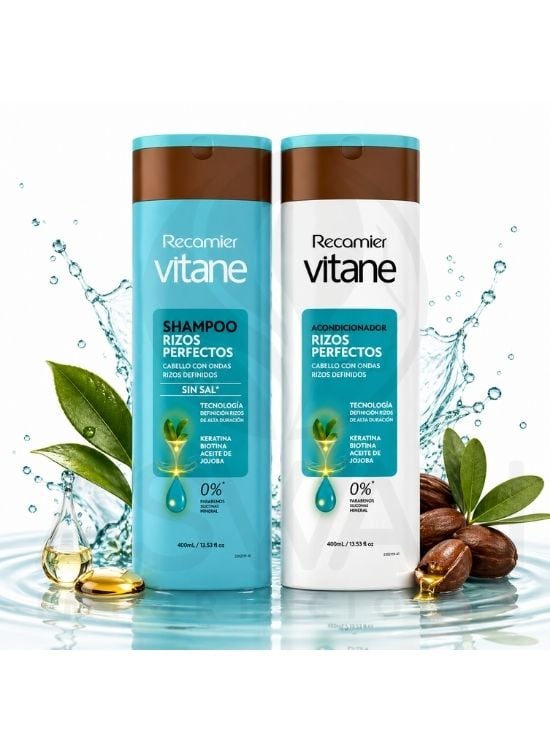 PACK SHAMPOO Y ACONDIC. RIZOS 400 ML - VITANE - 2