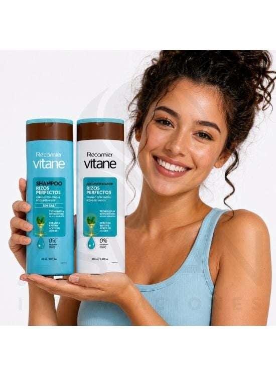 PACK SHAMPOO Y ACONDIC. RIZOS 400 ML - VITANE - 3