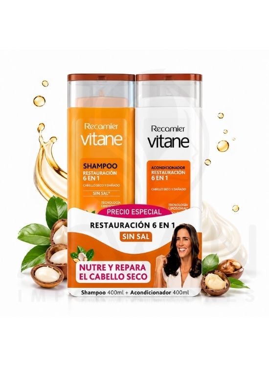 PACK SHAMPOO Y ACONDIC. 6 EN 1 400 ML - VITANE - 2