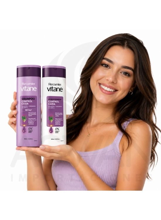 PACK SHAMPOO Y ACONDIC. ANTICAIDA 400 ML - VITANE - 3