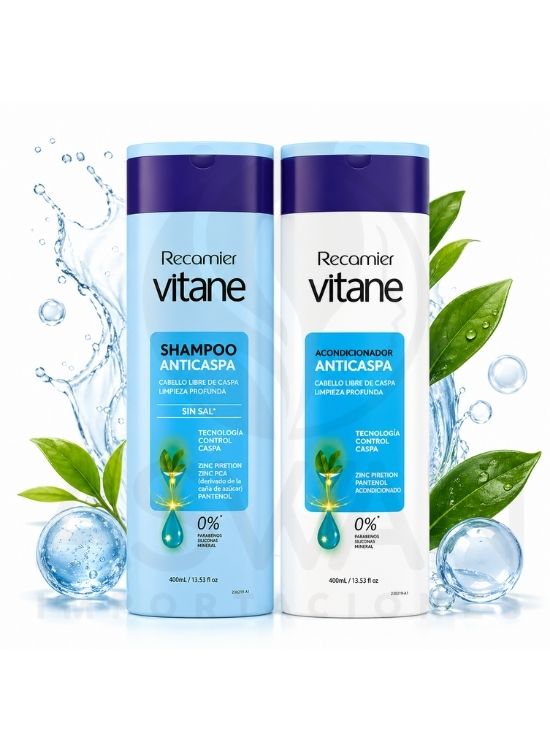 PACK SHAMPOO Y ACONDIC. ANTICASPA 400 ML - VITANE - 2
