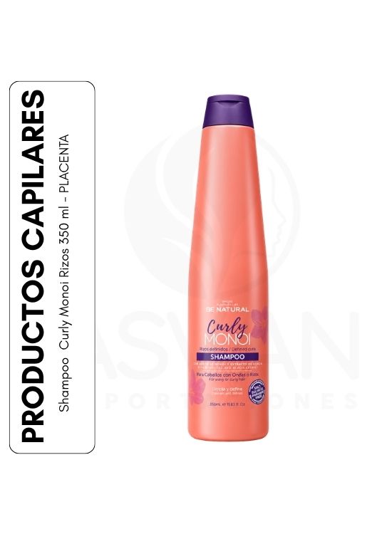 SHAMPOO  CURLY MONOI RIZOS 350 ML - PLACENTA - 1