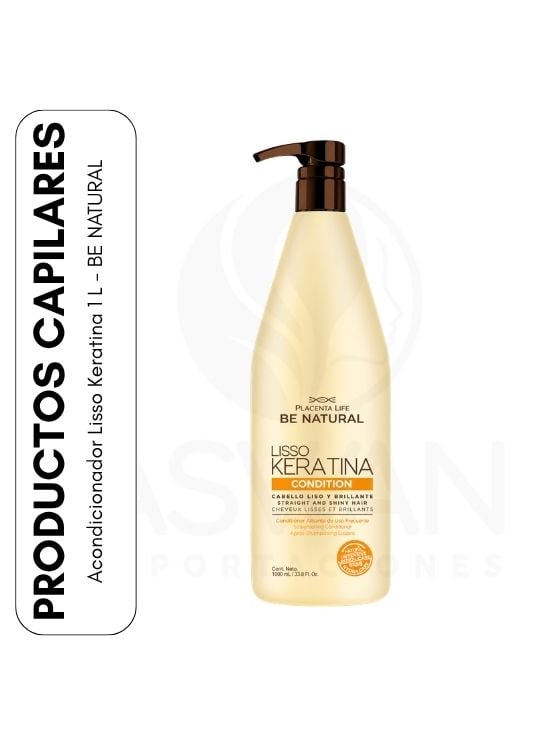 ACONDICIONADOR LISSO KERATINA 1 L - BE NATURAL - 1