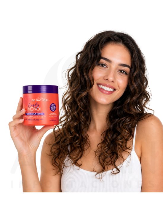 MASCARILLA CURLY MONOI RIZOS 350 GR - BE NATURAL - 3