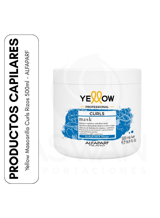 YELLOW MASCARILLA CURLS RIZOS 500ML - ALFAPARF - 1