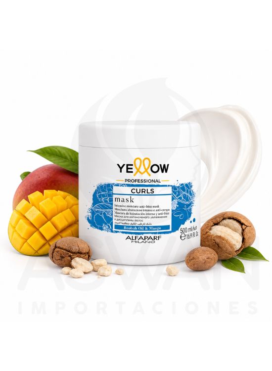YELLOW MASCARILLA CURLS RIZOS 500ML - ALFAPARF - 2
