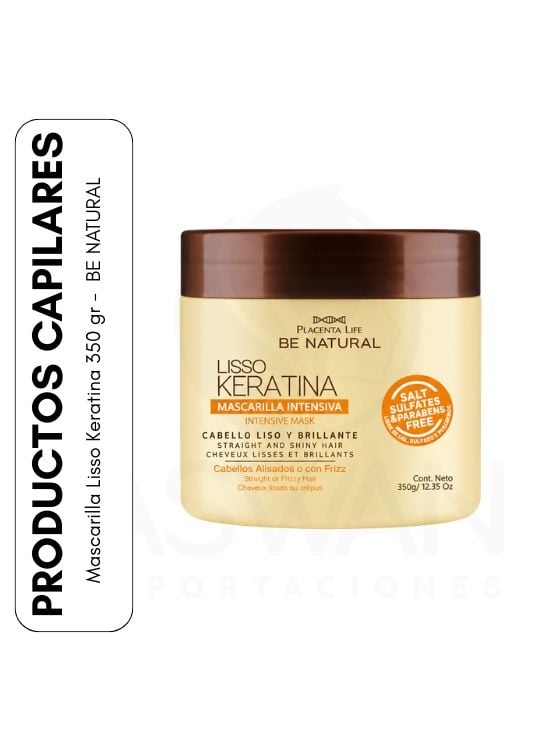 MASCARILLA LISSO KERATINA 350 GR -  BE NATURAL - 1