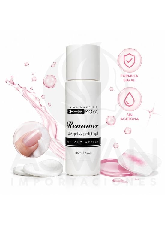 REMOVEDOR DE ESMALTE EN GEL Y UV -  CHERIMOYA - 2