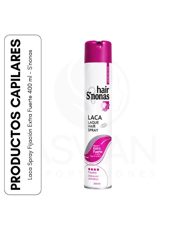LACA SPRAY FIJACIÓN EXTRA FUERTE 400 ML - S NONAS - 1