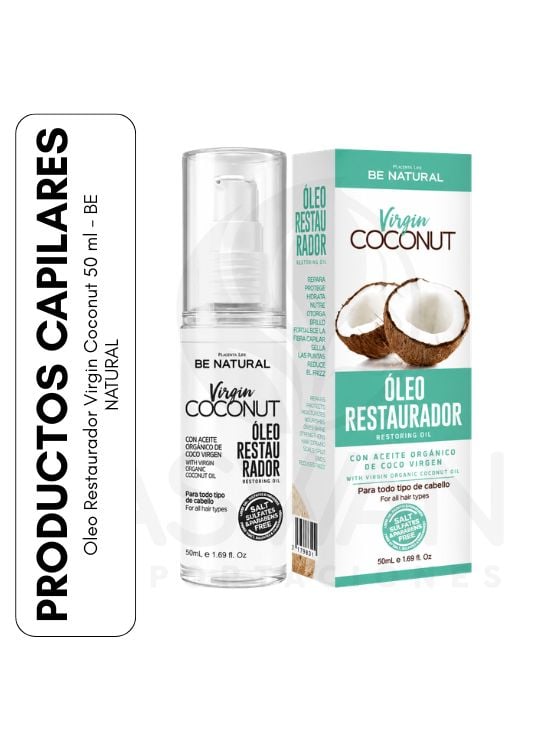 OLEO RESTAURADOR VIRGIN COCONUT 50 ML - BE NATURAL - 1