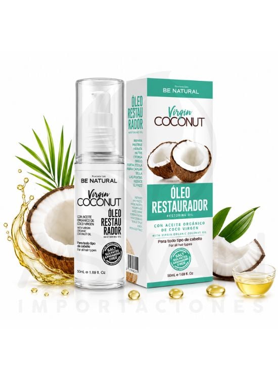 OLEO RESTAURADOR VIRGIN COCONUT 50 ML - BE NATURAL - 2